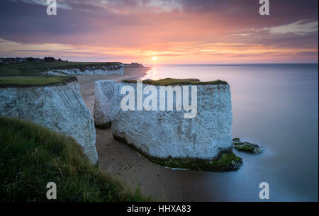 Sunset at Botany Bay, Broadstairs on the Kent coast. Stock Photo