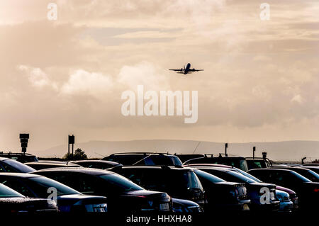 Airport car parking Stock Photo