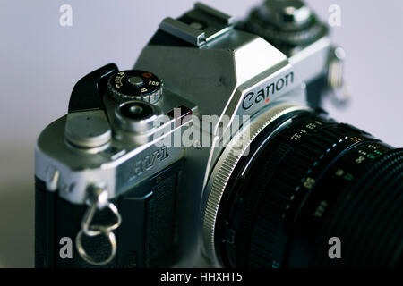 Canon AV1 Single Lens Reflex Film Camera Stock Photo