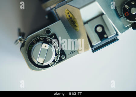 Canon AV1 Single Lens Reflex Film Camera Stock Photo