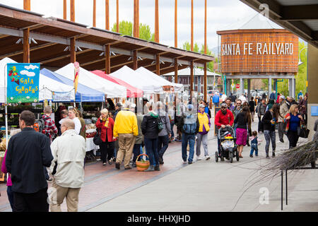 Santa Fe Railyard Farmers Market Santa Fe New Mexico USA Stock Photo