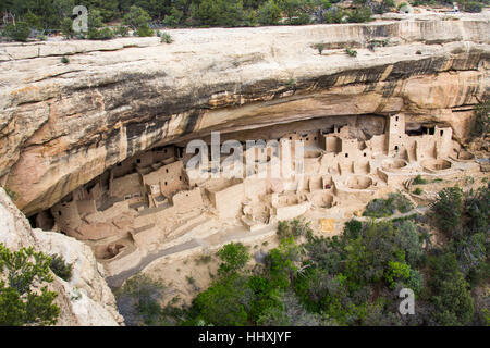 Balcony House cliff dwelling, Mesa Verde National Park, New Mexico, USA Stock Photo