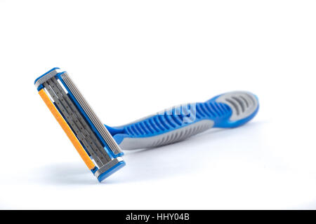 Tri Blade Razor shaving razor tri blade isolated on a white background Stock Photo - Alamy