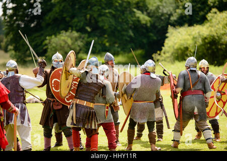 Ancient british and roman soldiers in combat Stock Photo, Royalty Free ...