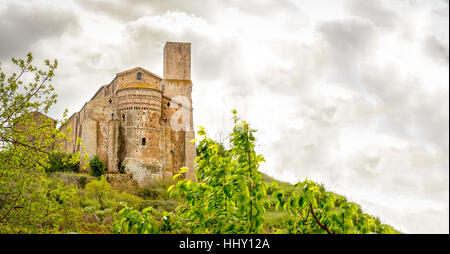 Tuscania San Pietro church Lazio Viterbo Italy Stock Photo