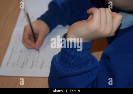 Home work, home schooling and education Stock Photo