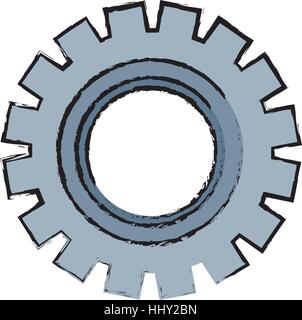 Gear machinery piece scribble Stock Vector Image & Art - Alamy