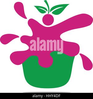 Health Yogurt Stock Vector