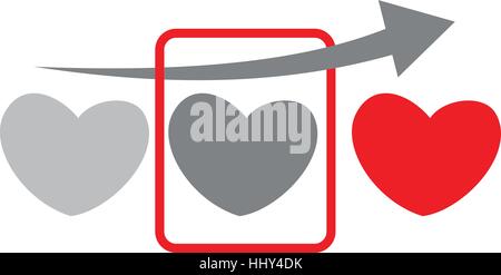 Heart Scan Stock Vector