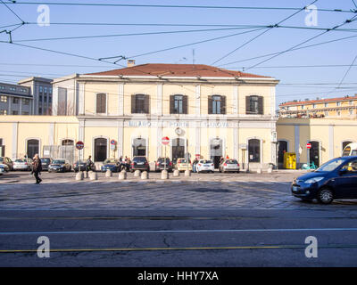 Porta Genova Train Station, Milan Italy Stock Photo
