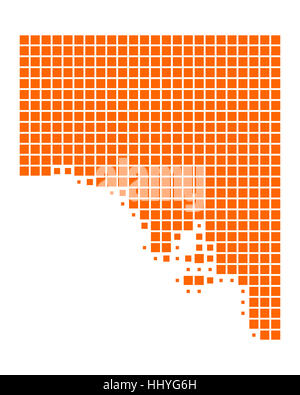 map of south australia Stock Photo