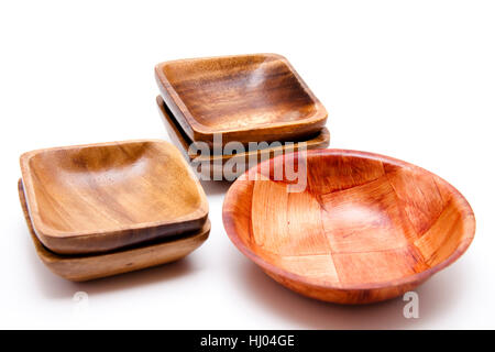 wooden bowls Stock Photo