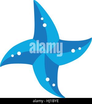 Starfish Icon Design Concept. Eps 8 supported. Stock Vector
