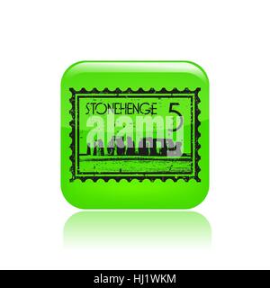Vector illustration of single isolated Stonehenge icon Stock Photo - Alamy