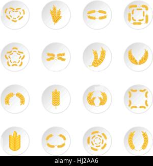 Ear corn icons set, cartoon style Stock Vector Image & Art - Alamy