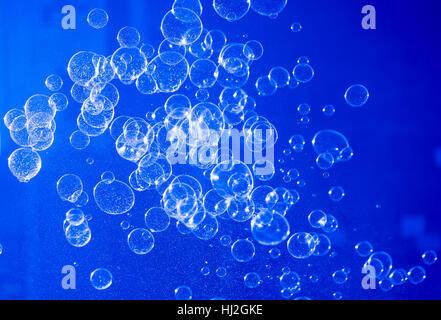 Soap bubbles in the air Stock Photo