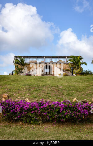 Dow's Hill Fort, Shirley Heights, English Harbour, Antigua Stock Photo