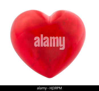 red heart isolated on white Stock Photo