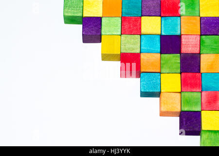 colorful blocks and text space Stock Photo