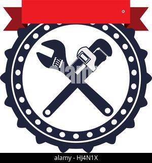 Under construction tool icon vector illustration graphic design Stock Vector