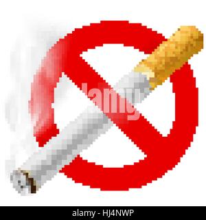 No smoking area label. EPS 10 Stock Vector