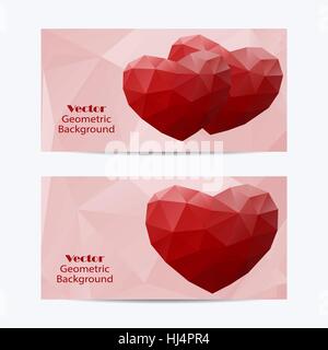 Set of horizontal banners Stock Vector