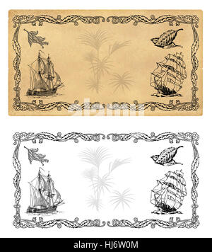 illustration template spice labels Stock Photo