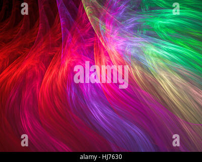 Feather fractal background - abstract digitally generated image Stock Photo