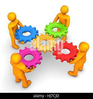 collaboration, cooperation, cooperate, create, device, complete, perfect, Stock Photo