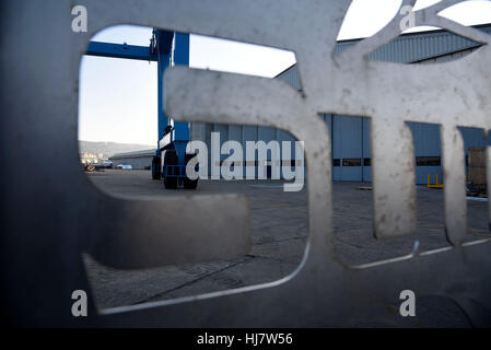 Sunseeker factory, Portland,Dorset,UK Stock Photo