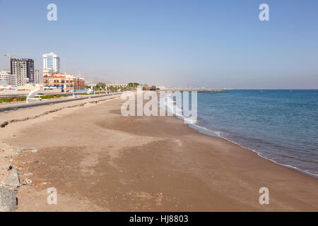 Beach in the city of Fujairah, UAE