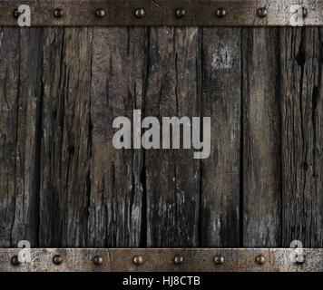 medieval barrel wood background Stock Photo