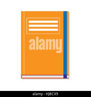 Orange Personal Notebook Stock Vector