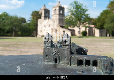 Mission Concepcion, San Antonio, Texas, USA Stock Photo