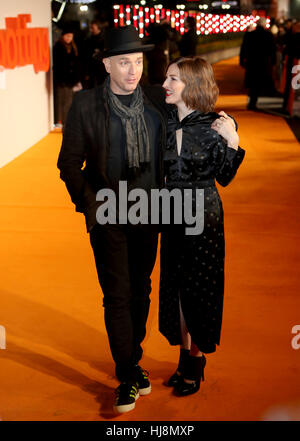 Ewan McGregor and Kelly Macdonald arriving at the world premiere of Trainspotting 2 at Cineworld in Edinburgh. Stock Photo