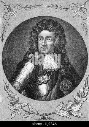 James II and VII (1633 - 1701) was King of England and Ireland as James II and King of Scotland as James VII, from 6 February 1685 until he was deposed in the Glorious Revolution of 1688. He was the last Roman Catholic monarch of England, Scotland and Ireland. Stock Photo
