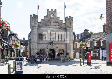 Bill's Restaurant in The Old Town Hall, Market Square, Horsham, West Sussex, England, United Kingdom Stock Photo