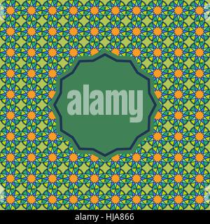Abstract pattern in Arabian style. Seamless vector background. Stock Vector