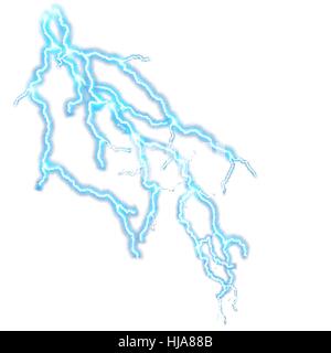 Realistic bolt lightning with transparency. EPS 10 Stock Vector