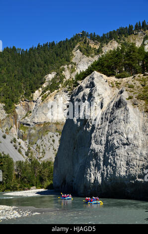 rhine, switzerland, grisons, Canyon, big, large, enormous, extreme, powerful, Stock Photo