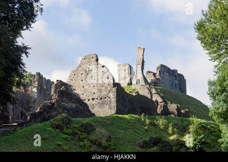 Remains of Okehampton Castle, Castle Lodge, Okehampton, Devon, England, United Kingdom Stock Photo