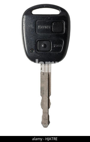 A car key on a white background Stock Photo