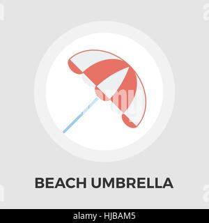 Beach Umbrella Icon Vector. Beach Umbrella Icon Flat. Beach Umbrella Icon Image. Beach Umbrella Icon Object. Beach Umbrella Line icon. Beach Umbrella  Stock Vector