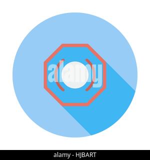 Problems with brake fluid. Single icon. Vector illustration. Stock Vector