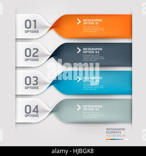 Modern spiral infographics options banner. Vector illustration. can be used for workflow layout, diagram, number options, web design. Stock Photo