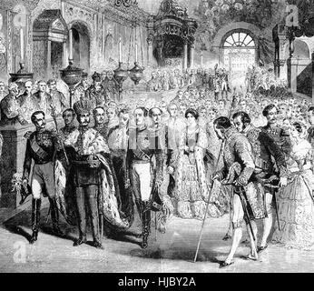 ALEXANDER II OF RUSSIA (1818-1881) at his Coronation on 2 March 1855 Stock Photo