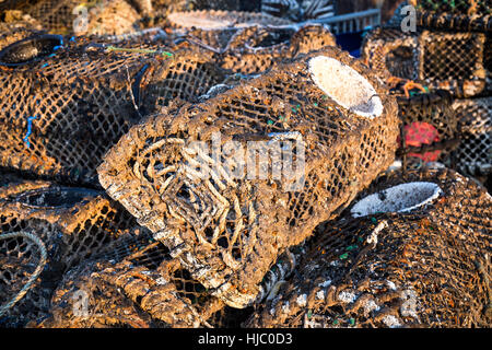 lobster pots, Stock Photo