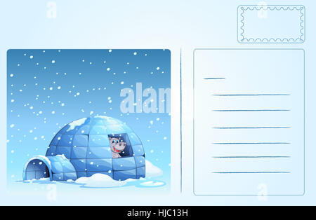 house, building, isolated, winter, graphic, dome, north pole, arctic, cold, Stock Photo