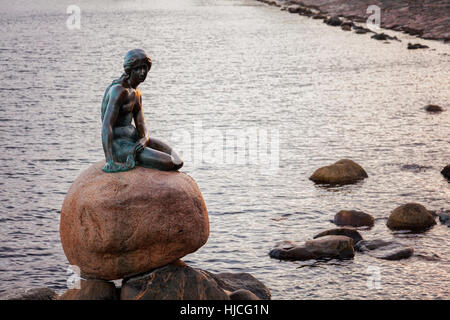 The famous little mermaid statue. Copenhagen, Denmark. The famous little mermaid statue. Copenhagen, Denmark.