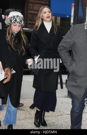 New York, NY, USA. 23rd Jan, 2017. Melissa Benoist at AOL Build promoting the new season of Supergirl and new oil Patriot's Day on January 23, 2017 in New York City. Credit: Rw/Media Punch/Alamy Live News Stock Photo